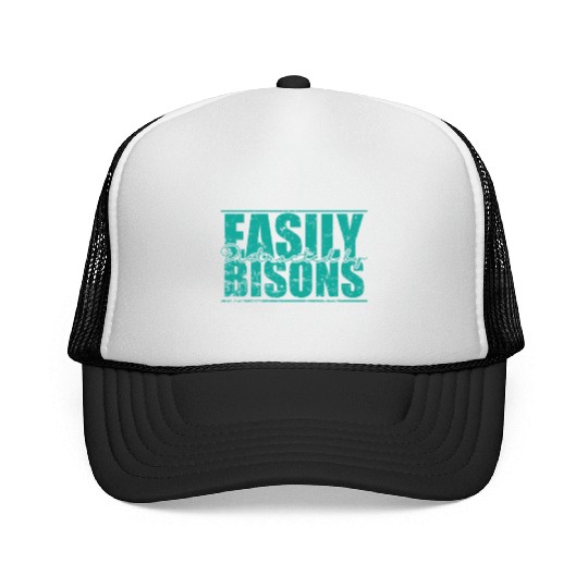 Easily Distracted by Bisons Animal Trucker Caps