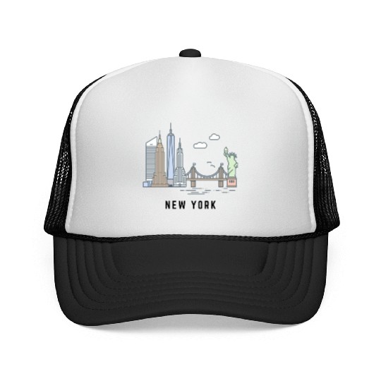 New York City SKYLINE Trucker Caps