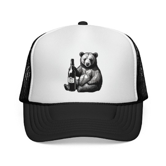 grizzly bear Trucker Caps