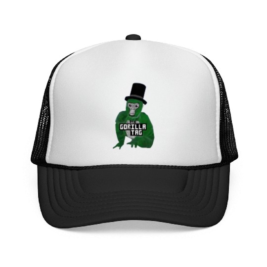 Gorilla Tag Monkey Green Hat Gorilla by POLKART Trucker Caps