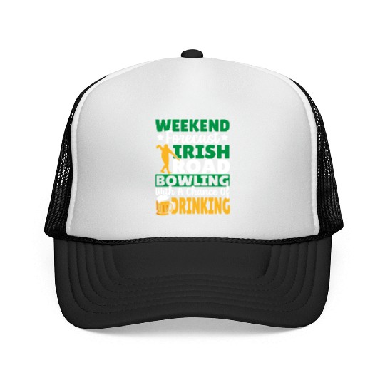 Weekend Forecast Irish Road Bowling Trucker Caps