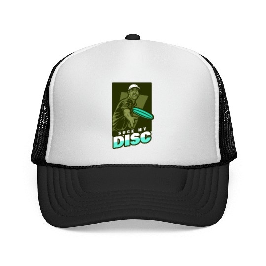 Disc Golf Tournament Suck My Disc Boy Trucker Caps