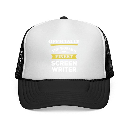 The World's Finest Screen Writer Trucker Caps