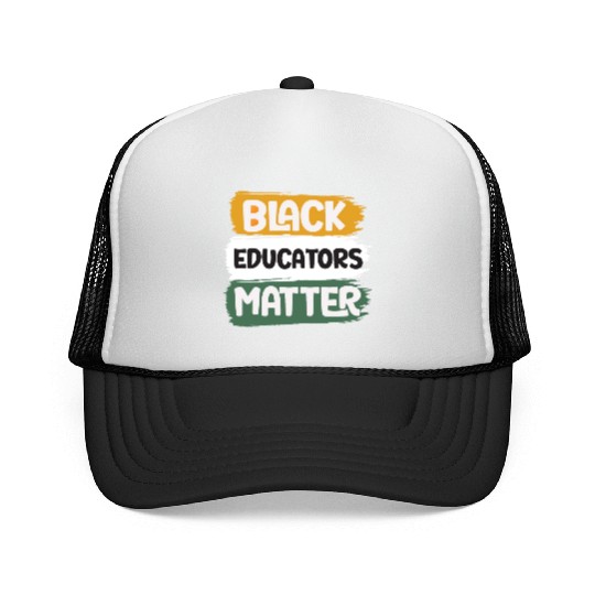Black Educators Matter African History Teacher Men Trucker Caps