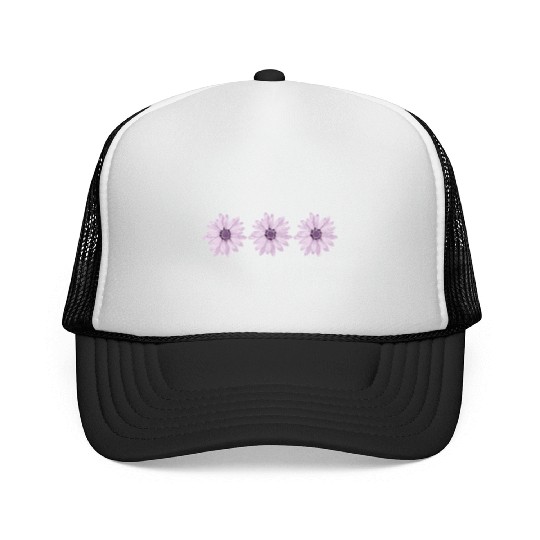 Flowers violet Trucker Caps