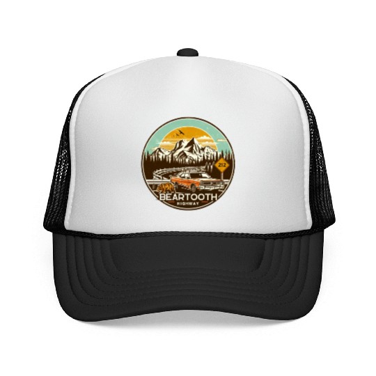Beartooth Highway US 212 Trucker Caps