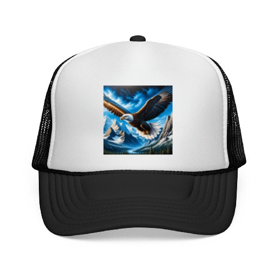 Majestic Eagle: Soaring Spirit Trucker Caps
