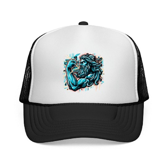 Zeus Lightning King Trucker Caps
