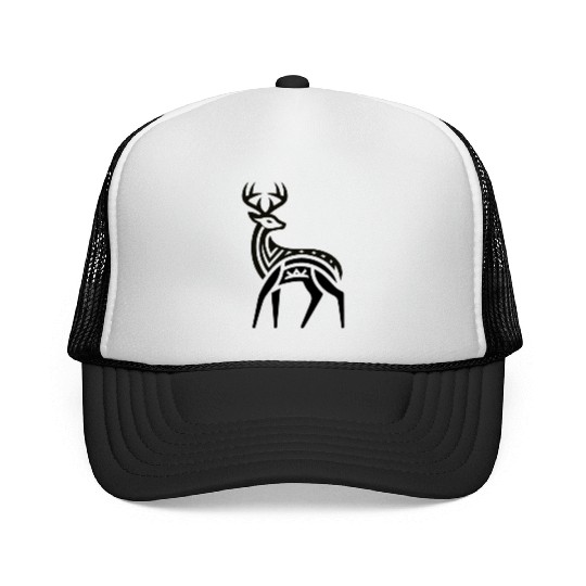 Deer Native American Zodiac Trucker Caps