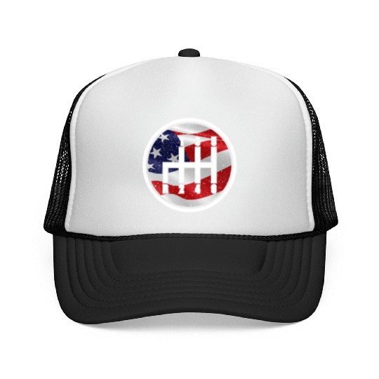 American Flag Muscle Car 6 Gears Knob Car Mechanic Trucker Caps