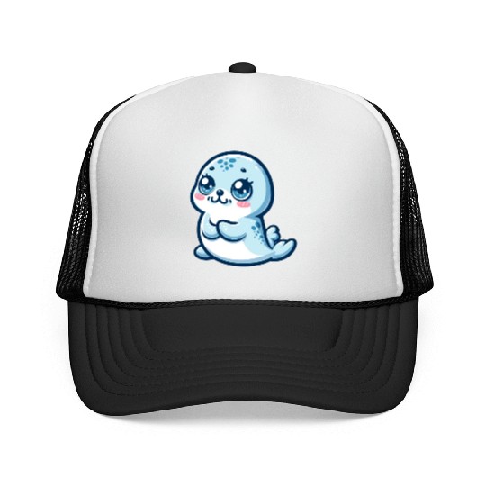 Graceful Seal Serenity Trucker Caps