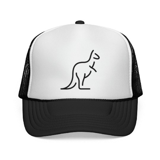 Skippys black Kangaroo Trucker Caps