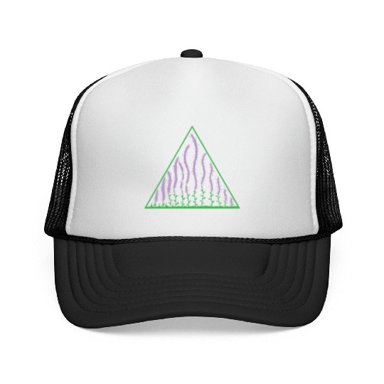 Lavender in a Triangle Plant Garden Fragrance Trucker Caps