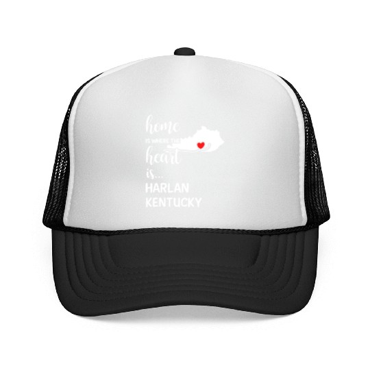 Harlan County Kentucky Is Where My Heart Is Gift Trucker Caps
