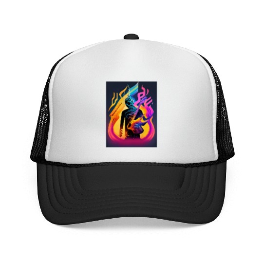 Dance Through Spectrum Immerse in Color and sound Trucker Caps