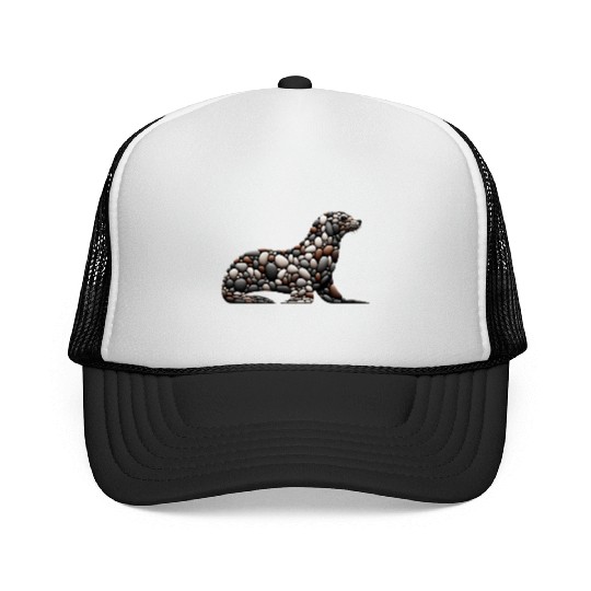 Pebble Seal Silhouette Trucker Caps