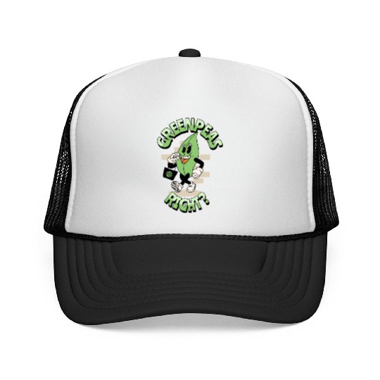 Groovy vegetable greenpeas Trucker Caps