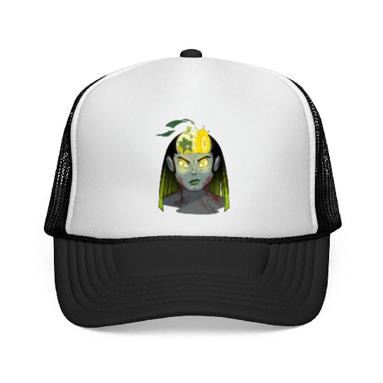 Money Female Robot Trucker Caps