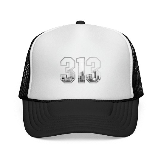Detroit Michigan Motor City USA Trucker Caps