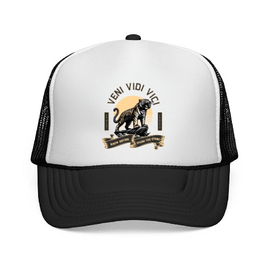 Veni Vidi Vici Wild Tiger Trucker Caps