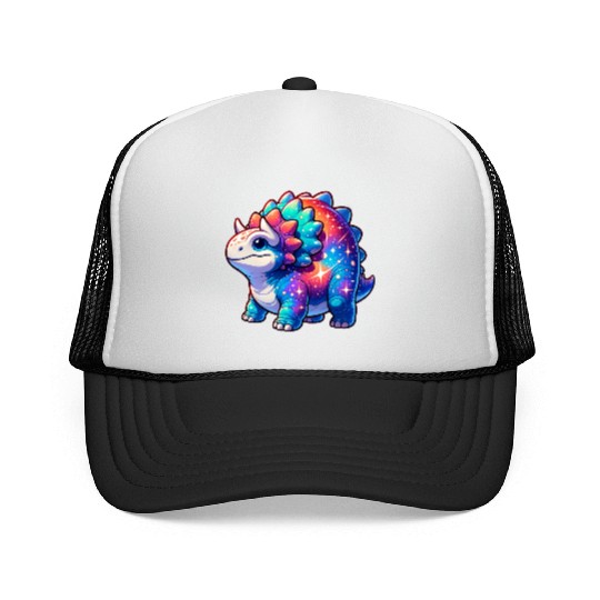 Cute Galaxy Ankylosaurus Trucker Caps