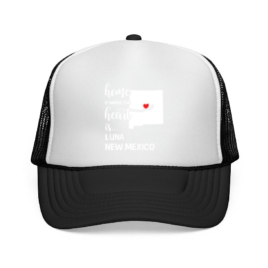 Luna County New Mexico Is Where My Heart Is Gift Trucker Caps