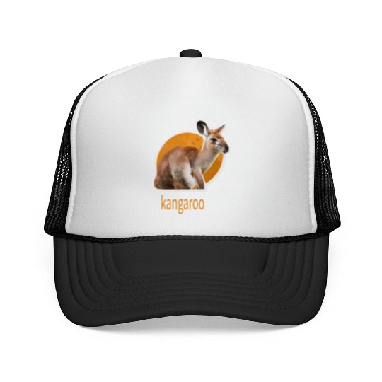 kangaroo animal design Trucker Caps