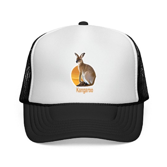 cute kangaroo animal Trucker Caps