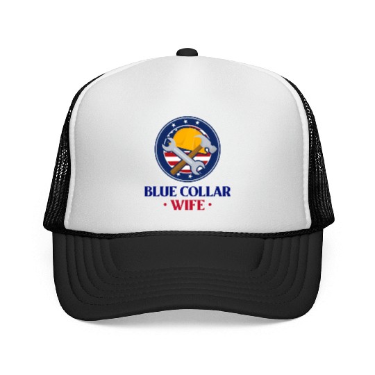 Blue Collar Wife Trucker Caps