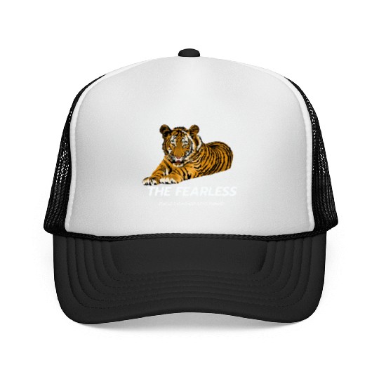 Be fearless Lion Style Logo powerful Trucker Caps