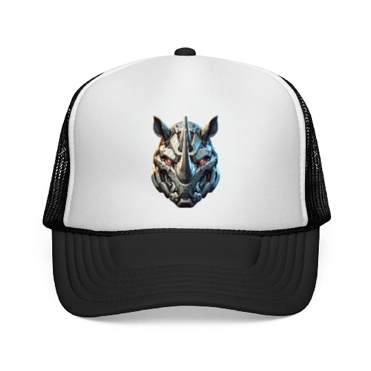 Rhinoceros mech Trucker Caps