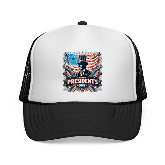 history of us presidents day Trucker Caps