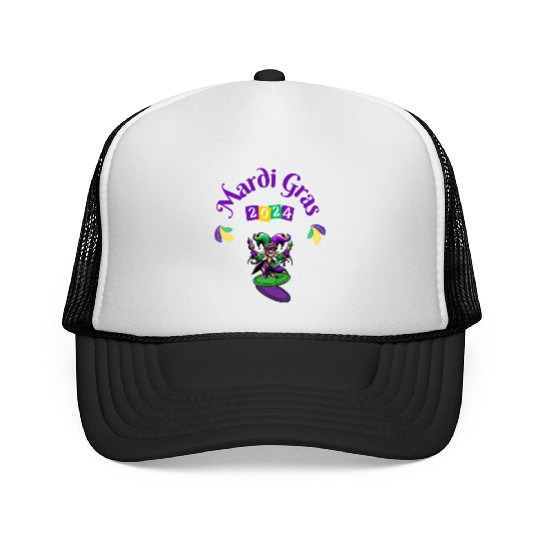 Mardi gras Funny Nola New orleans Louisiana Trucker Caps