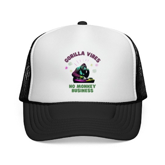 Gorilla Vibes no Monkey Business Gorillas Trucker Caps