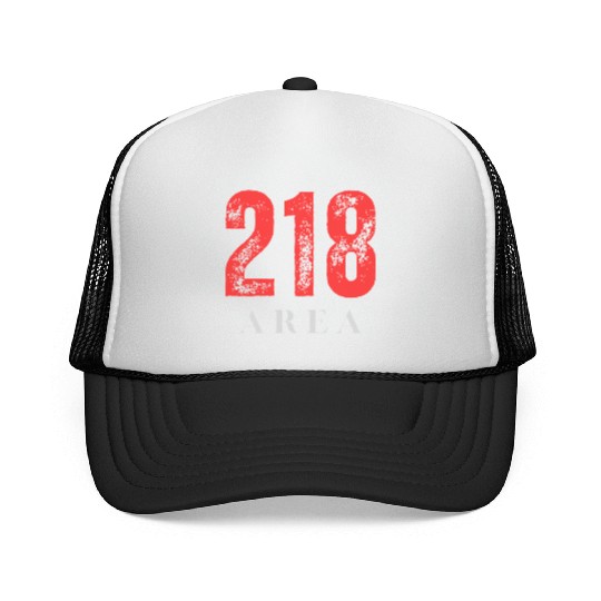 218 Area Code Retro Minnesota Duluth Trucker Caps