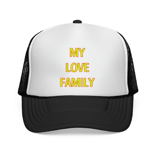 MY LOVE FAMILY USA Trucker Caps