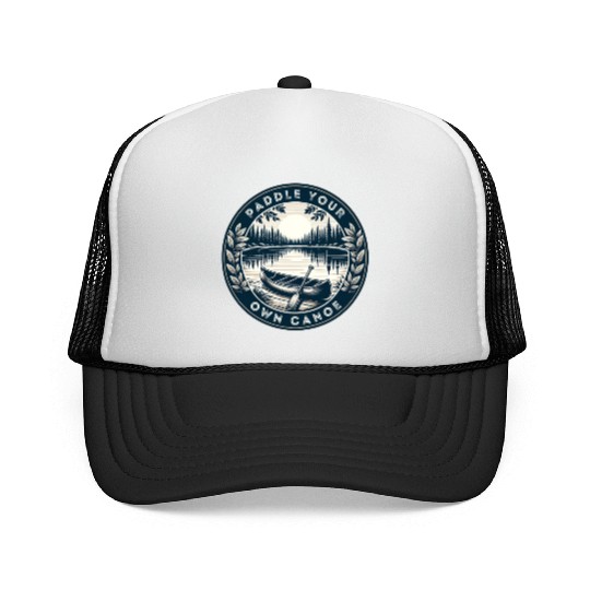Solo Canoe Journey Lake Trucker Caps
