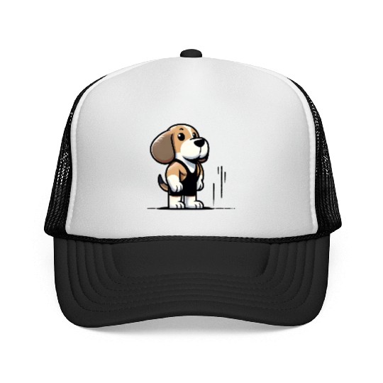 Beagle Buff: Hitting the Gym in Style Trucker Caps