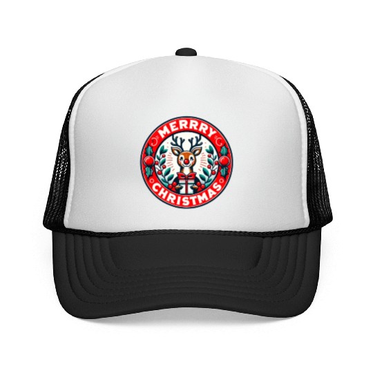 Merry Christmas design Funny Gift for Xmas Lovers Trucker Caps