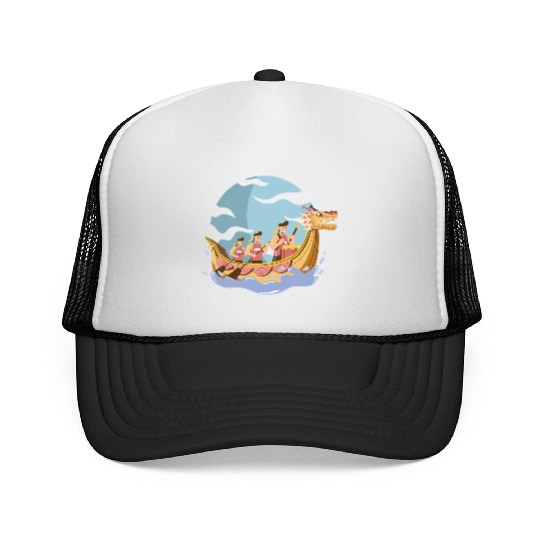 Chinese Dragon Boat Dragon Boat Racer Gift Trucker Caps