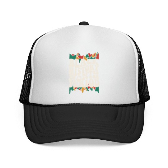 Black History Month Period African American Pride Trucker Caps