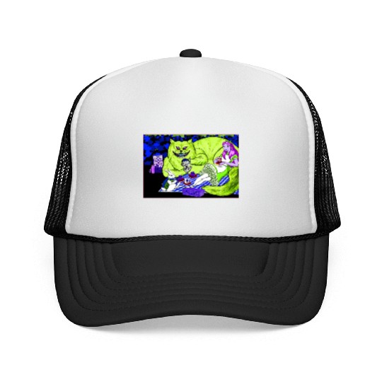 Alice in Picnic land Black (Light Version) Trucker Caps