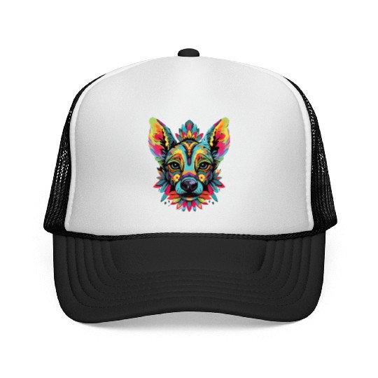 Watercolor Colorful Peruvian Inca Orchid Trucker Caps