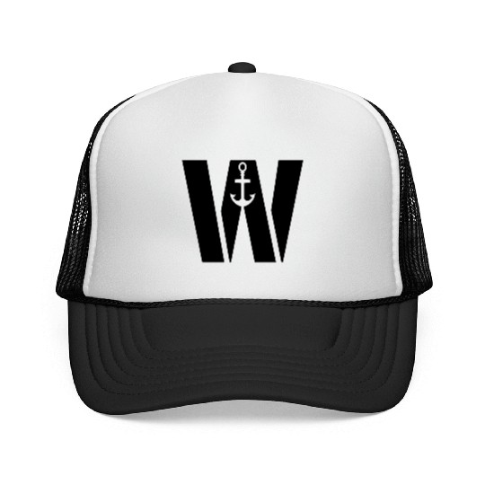 Wanchor W Anchor Essential,Hunter, pirate, ship Trucker Caps