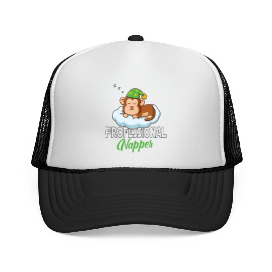 Professional Napper Affe Affenbaby Gorilla Trucker Caps