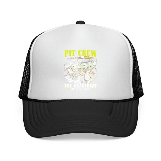 Pit Crew Race Car Racing Race Track Motorsport Trucker Caps