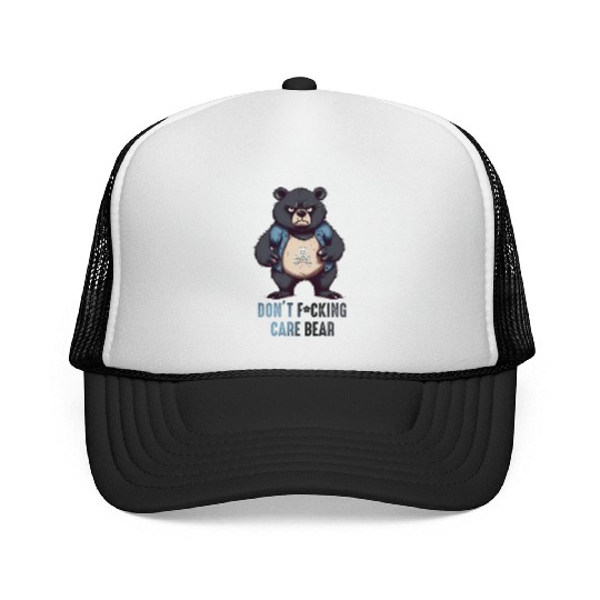 Don't F*cking Care Bear Trucker Caps