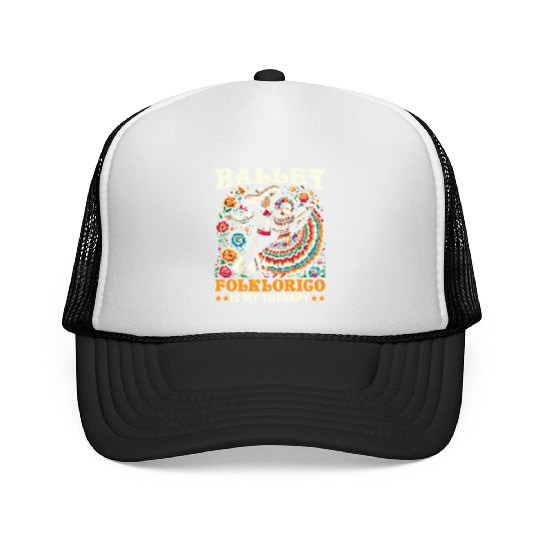 Ballet Folklorico Dancer Mexico Mexican Dance Trucker Caps