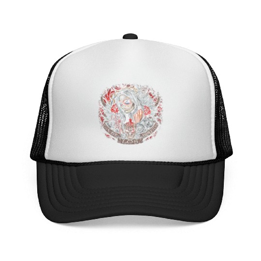 Dia de Los Muertos Sugar Skull Design Trucker Caps