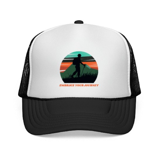 EMBRACE YOUR JOURNEY ADVENTURE HIKING Trucker Caps